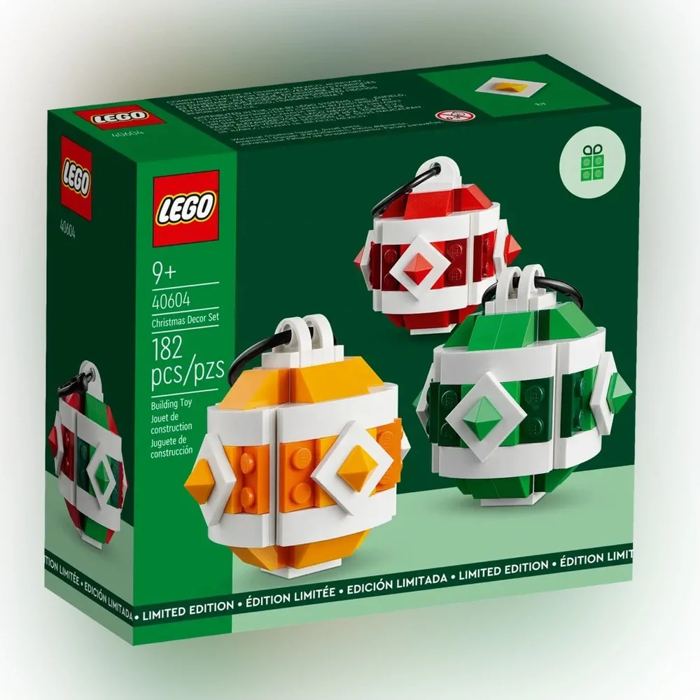 LEGO Limited Edition 2023 Christmas Decor Set 40604 (182 Pieces), NIB